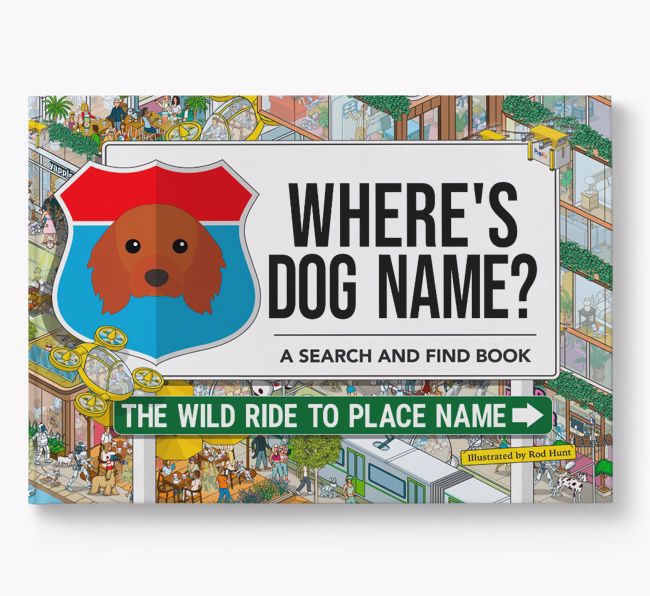 Personalized Dog Book - Where's Your Dog - Wild Ride